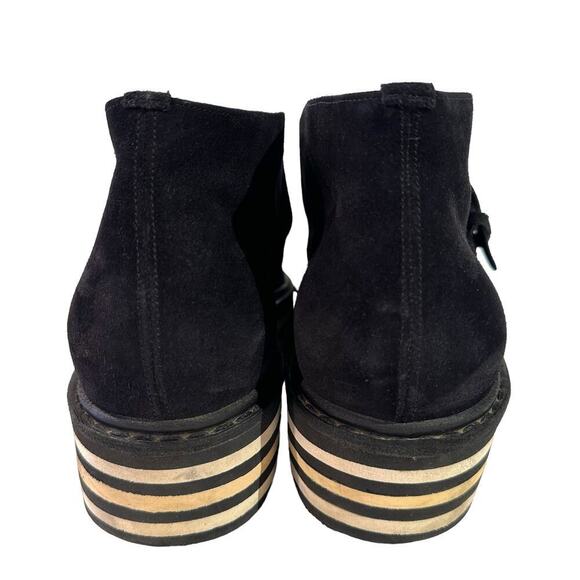 RARE Saint Laurent Paris Munkstrap Striped Platform Creepers Size 41-8 main image 5